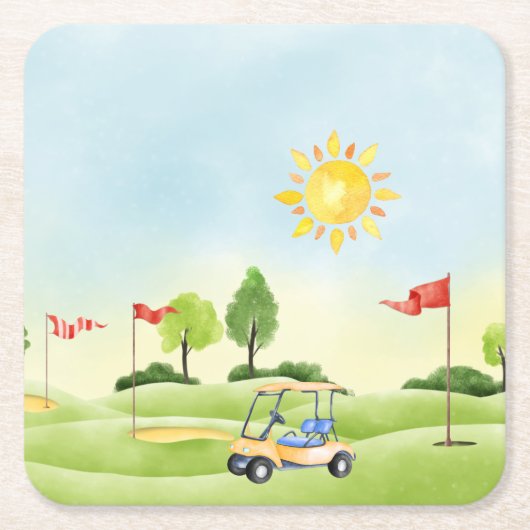 Onderzetter Golfpapier (Voorkant)