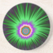 Onderzetter Green Star Burst (Voorkant)