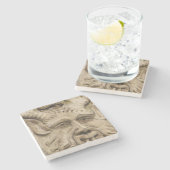 Onderzetter - Greenman Face Closeup (Zijkant)