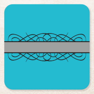 Onderzetter grijs deco Vlaams papier