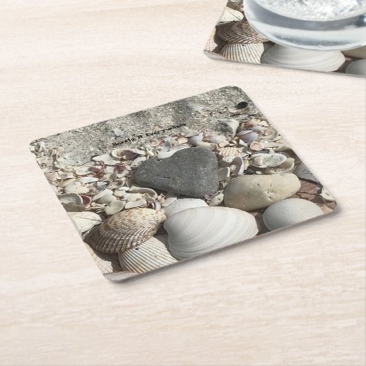 Onderzetter grijs rotshart (Schuin)