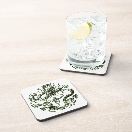 Onderzetter Groene dragon Cork (Rechterzijde)