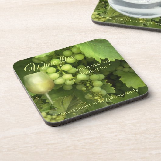 Onderzetter groene witte wijn (Linkerzijde)