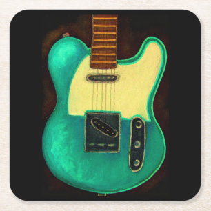 ONDERZETTER  GUITAR-PAINTING PAPIER
