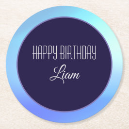 onderzetter "Happy Birthday" papier