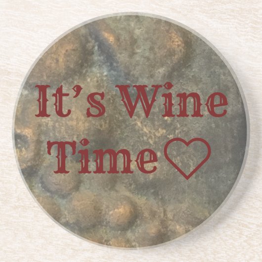 onderzetter "Het is Wijntijd" (Voorkant)
