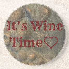 onderzetter "Het is Wijntijd"