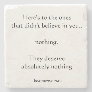 Onderzetter hier voor degenen die niet geloofden