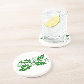 Onderzetter - Holly Leaves met Berries (Zijkant)