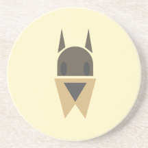 onderzetter hondenkop