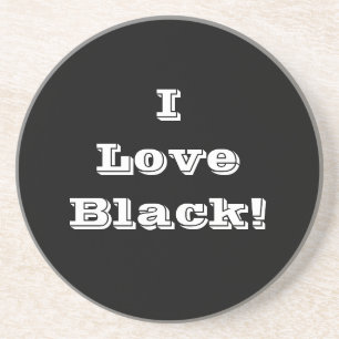 Onderzetter I Love Black