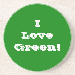 Onderzetter I Love Green