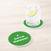 Onderzetter I Love Green (Zijkant)