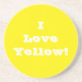 Onderzetter Ik hou van Geel (Voorkant)