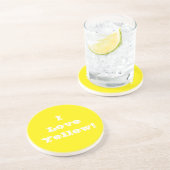 Onderzetter Ik hou van Geel (Zijkant)