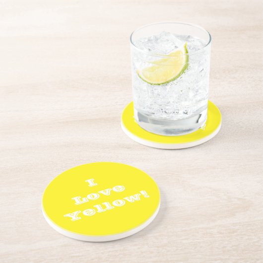 Onderzetter Ik hou van Geel (Zijkant)
