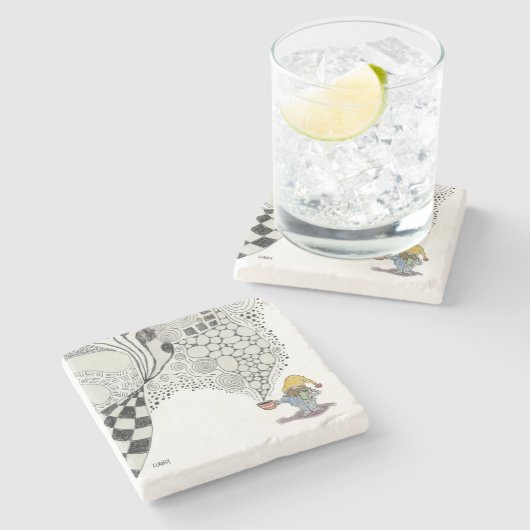 Onderzetter in de morgen (Zijkant)