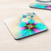 Onderzetter ingesteld met Floral ontwerp met hoge (Linkerzijde)