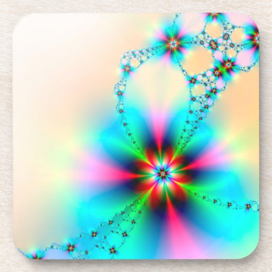 Onderzetter ingesteld met Floral ontwerp met hoge (Voorkant)