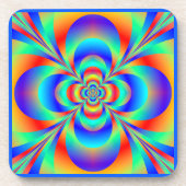 Onderzetter ingesteld met meerkleurige geometrisch (Voorkant)