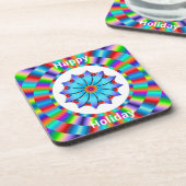 Onderzetter ingesteld op feestelijk kleurig cirkel (Linkerzijde)