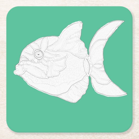 Onderzetter ingesteld - Striped Vis to Color (Voorkant)