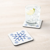 Onderzetter instellen - Blauwe sneeuwvlokken (Rechterzijde)