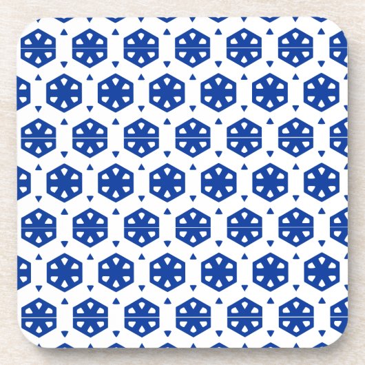 Onderzetter instellen - Stileerde bloemen in rijen (Voorkant)