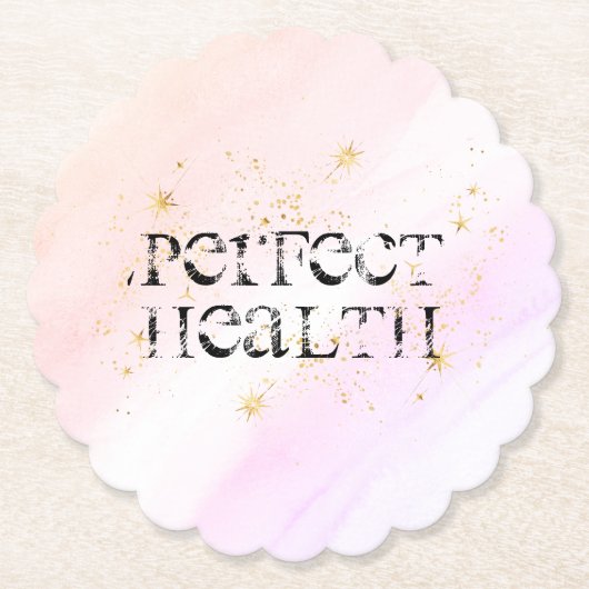 *~* ONDERZETTER INTENTIE - PERFECT HEALTH Onderzet (Voorkant)