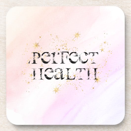 *~* ONDERZETTER INTENTIE - PERFECT HEALTH Onderzet (Voorkant)