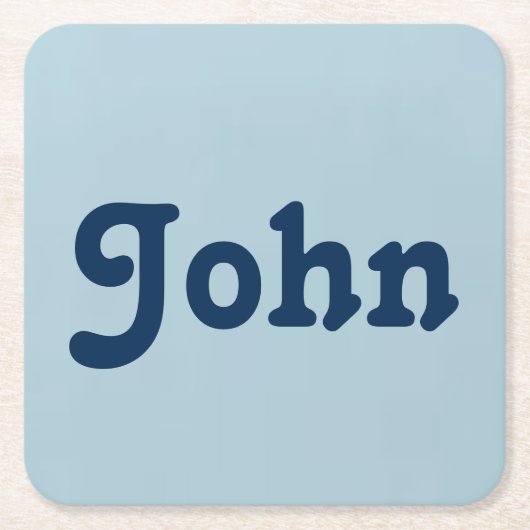 Onderzetter John (Voorkant)