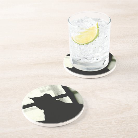 onderzetter 'Kat in venster' (Zijkant)