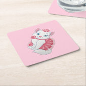 Onderzetter kat papier (Schuin)