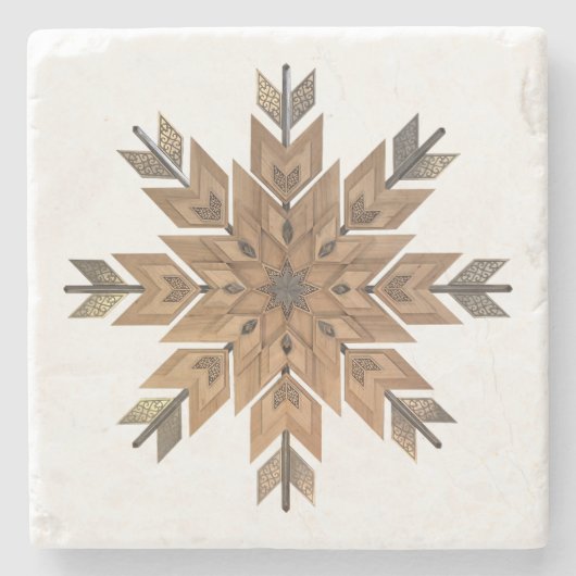 Onderzetter Kersen met geëtst staal (Voorkant)