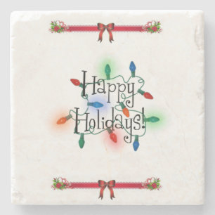 Onderzetter kerst met marmer Stone