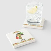 Onderzetter kerst met marmer Stone (Zijkant)