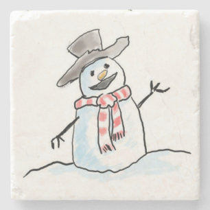 Onderzetter kerst met marmer Stone