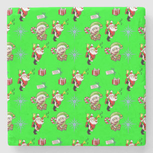 Onderzetter kerst met marmer Stone