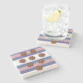 Onderzetter kerst met marmer Stone (Zijkant)