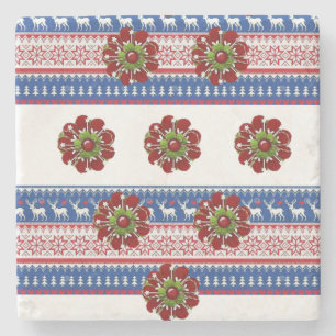 Onderzetter kerst met marmer Stone