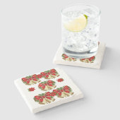 Onderzetter kerst met marmer Stone (Zijkant)