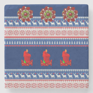 Onderzetter kerst met marmer Stone