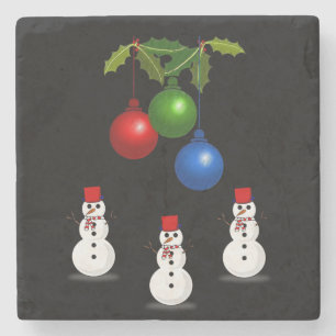 Onderzetter kerst met marmer Stone