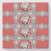 Onderzetter kerst met marmer Stone (Voorkant)