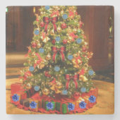 Onderzetter kerst met marmer Stone (Voorkant)