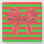 Onderzetter kerst met marmer Stone (Voorkant)