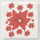 Onderzetter kerst met marmer Stone (Voorkant)