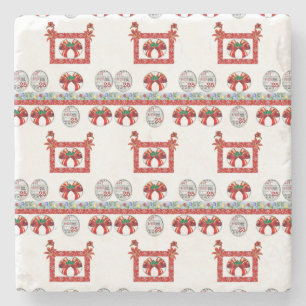 Onderzetter kerst met marmer Stone