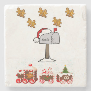 Onderzetter kerst met marmer Stone