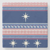 Onderzetter kerst met marmer Stone (Voorkant)